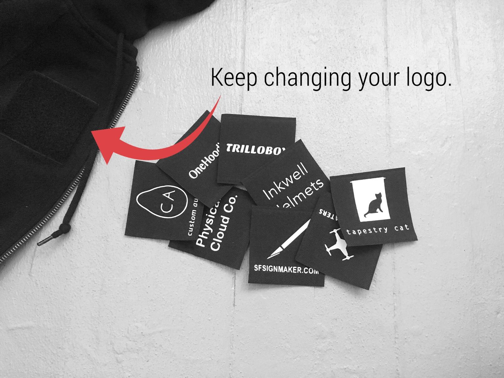 Keep changing your logo.
